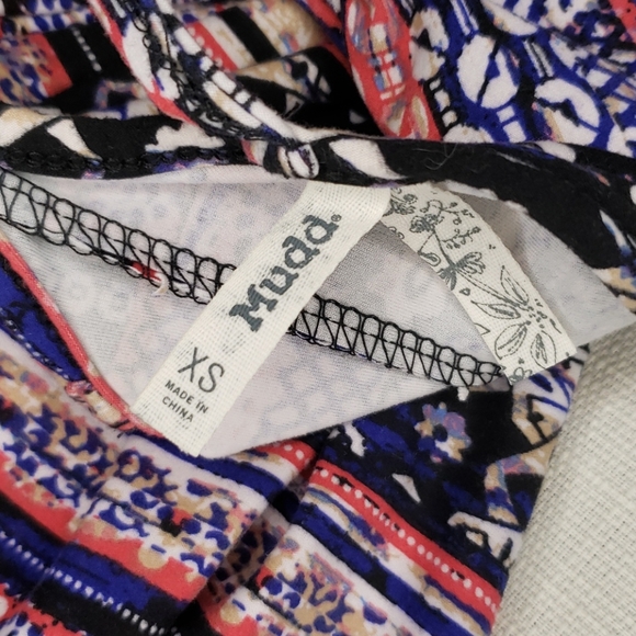 Mudd Multi-colored Juniors  Summer Dress, Purple, Blue, White, XS - Picture 14 of 15